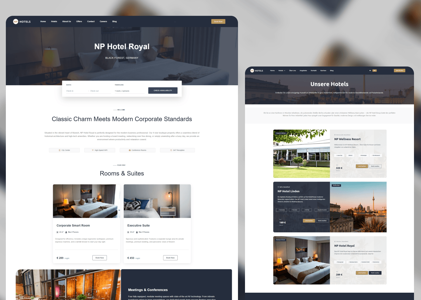 NP Hotel Group Website