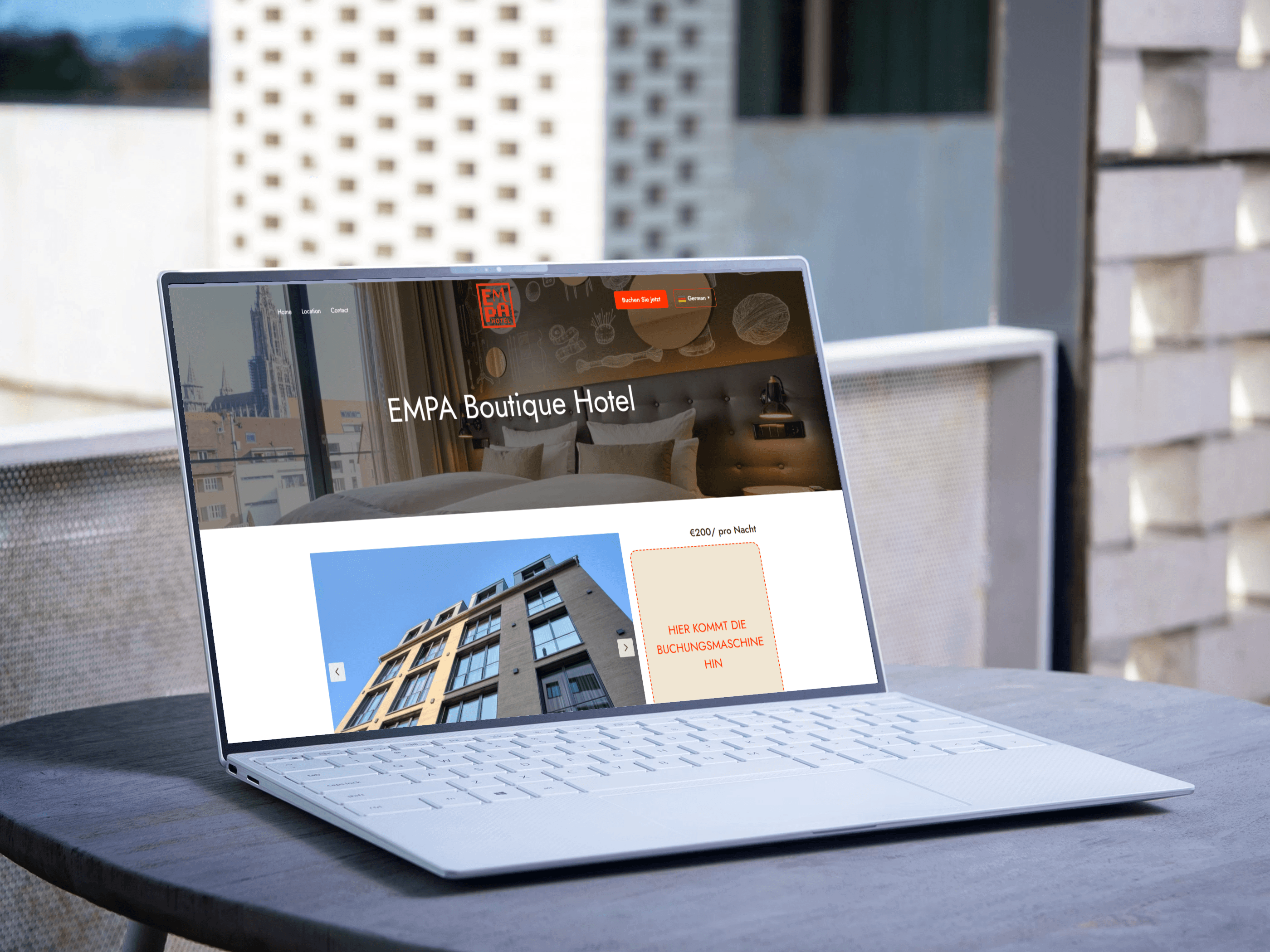 EMPA Hotel Website | Wordpress